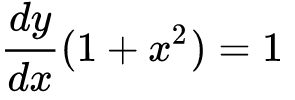 derivada de 1 + x2