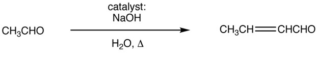 Ejemplo de condensación de aldol catalizada por una base
