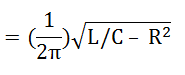 Fórmula de frecuencia resonante - circuito de resonancia paralelo