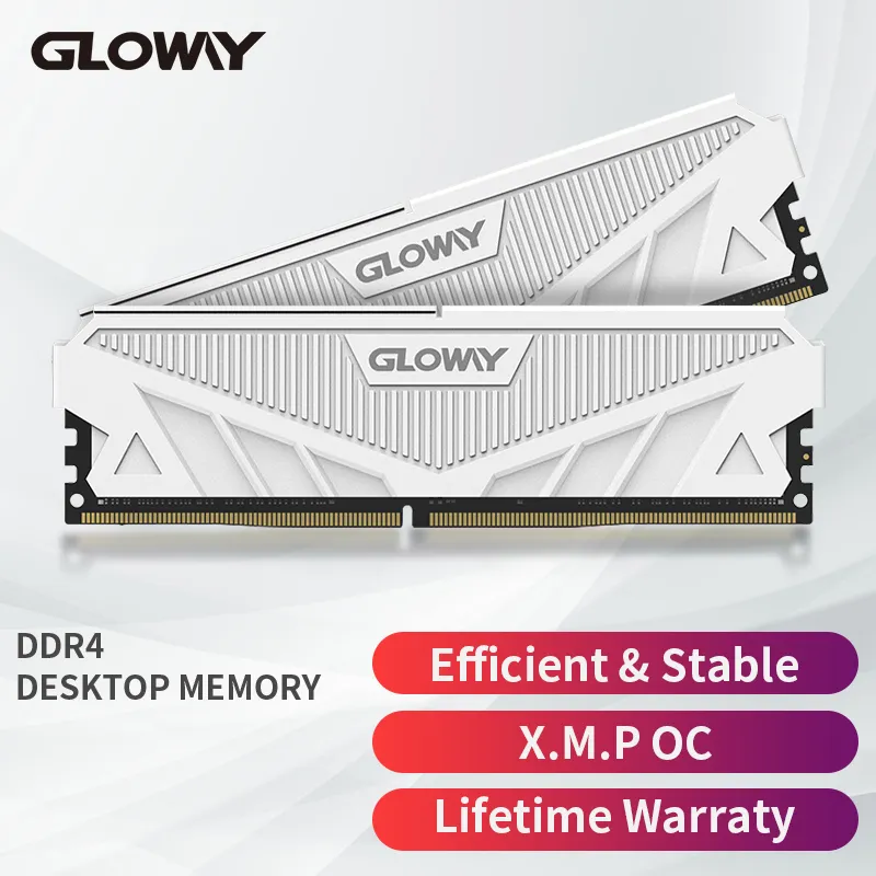 Gloway-Memoria RAM DDR4 para ordenador, 16GB, 3200mhz, 32GB, 8GBX2, 16GBX2, disipador tÃ©rmico de escritorio