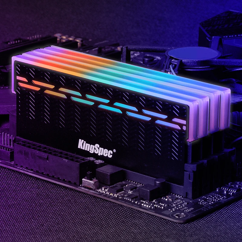 KingSpec-Memoria RAM DDR4 para placa base AMD Inter, 3200 mhz, 16gb, 8 gb, 3200 mhz, RGB, XMP, 288pin