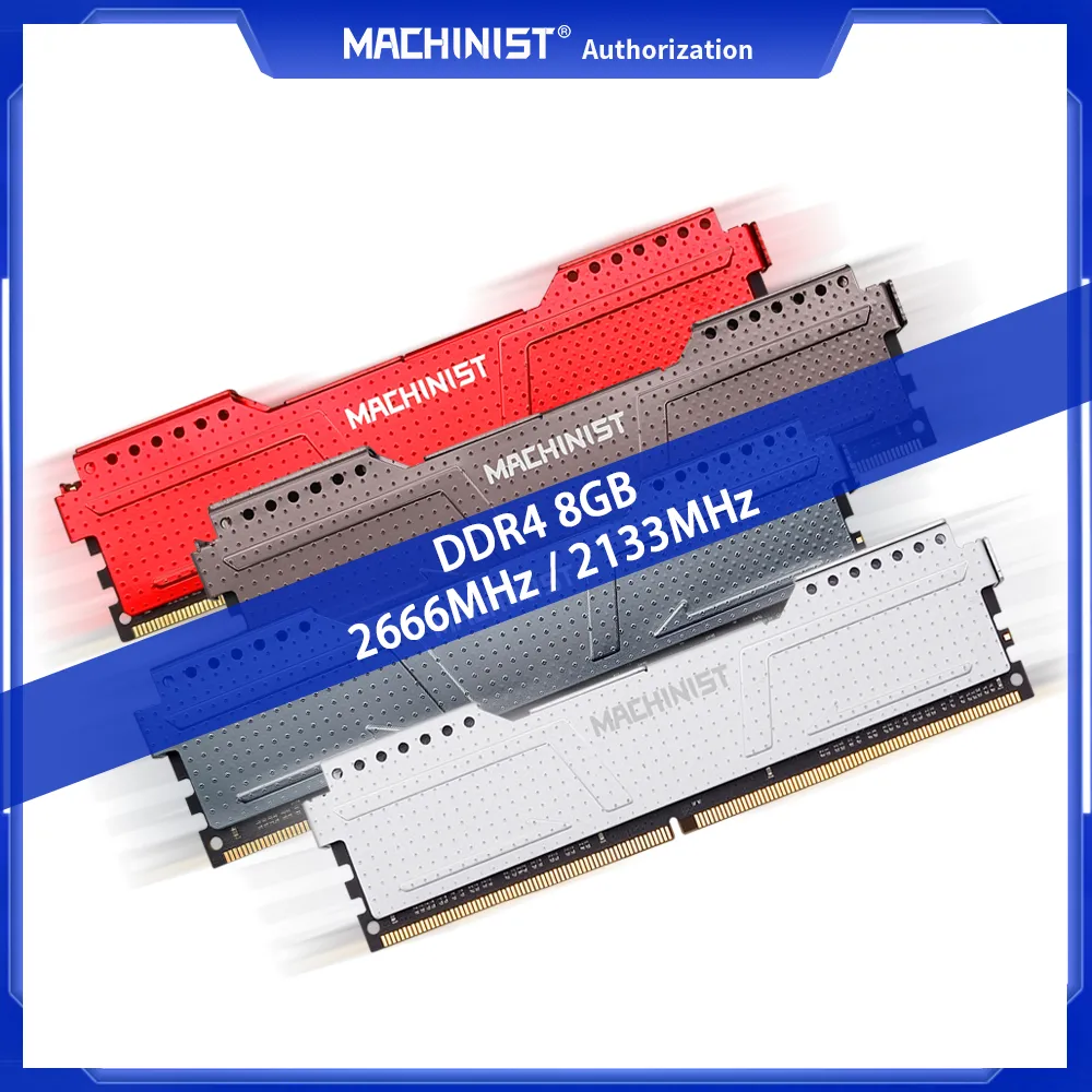 MACHINIST-Kit de memoria RAM Xeon para ordenador de escritorio, dispositivo de 8GB, DDR4, 2666MHz y servidor 2133MHz con disipador de calor, X99