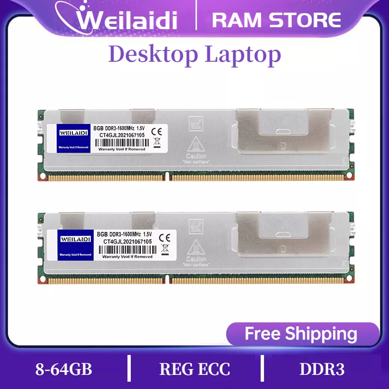 Memoria Ram de servidor DDR3, 8GB, 64G, 32G, 16G, 4G, REG, ECC, 1866MHZ, 1600MHZ, RGB dedicado, Compatible con placa base X79 LGA2011