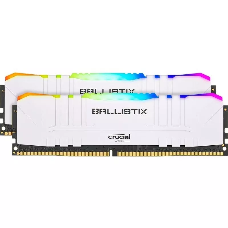 Crucial Ballistix RGB LED Ram DDR4 Platinum win blanco DDR4 3000 3200 3600MHz juego de escritorio XMP 2,0 soporte automÃ¡tico de overclocking