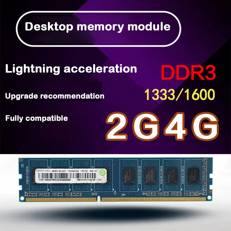 Desmontaje usado DDR3, 1333MHz, 1600MHz, 2G, 4G, PC3-10600/PC3-12800, memoria para RAM de escritorio, buena calidad Marca aleatoria