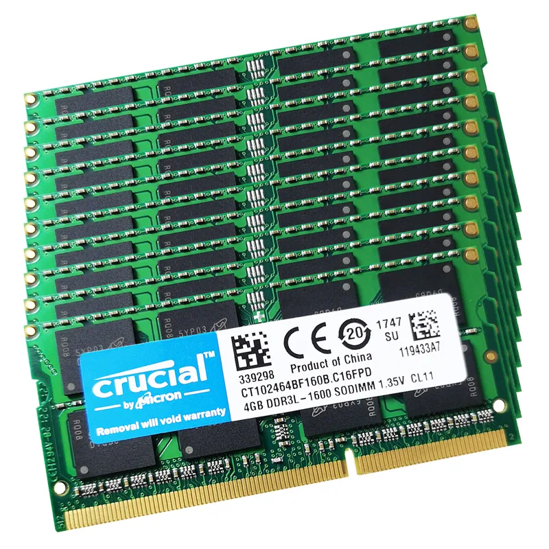 Memoria Ram para portÃ¡til, DDR3, 4GB, 8GB, 16GB, PC3, 8500, 10600, 12800, 1066, 1333 MHZ, DDR3L, 204pin, 1600 v, Sodimm, 10 unidades